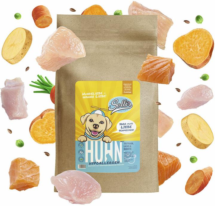 Produktbild Sollis Trockenfutter Hund Junior Huhn 6kg (Junior, 1 Stk., 6000 g)