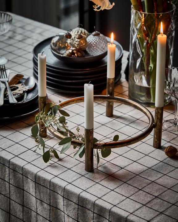 Image du produit House Doctor Candle holder, HDMaxi, Advent, Antique brass finish