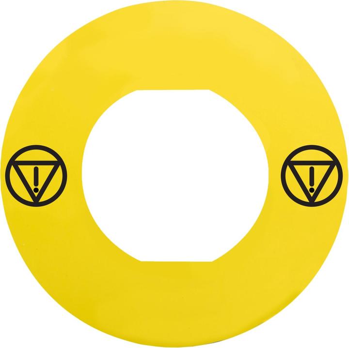 Actual product image Schneider Electric Label Ř60 for emergency stop button, with ZBY9140M