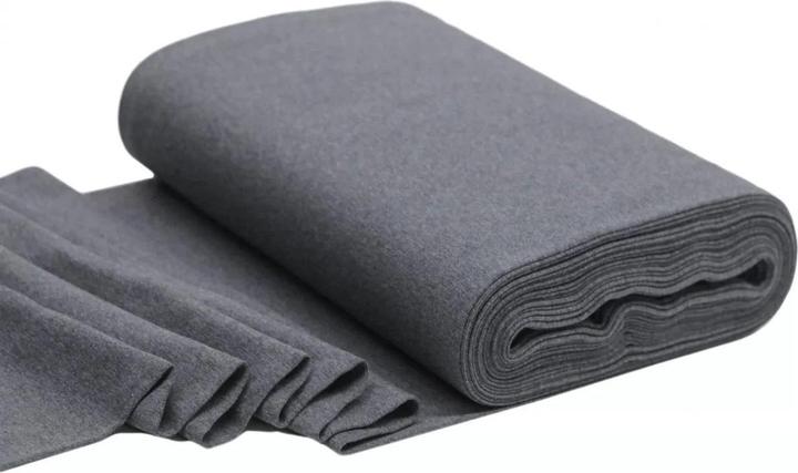 Produktbild Würfel & Mütze Bio Bündchenstoff Anthrazit