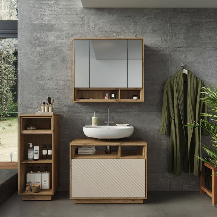 Produktbild Vicco Badmöbel-Set Beatrice, Cashmere/Artisan-Eiche, 3-er Set