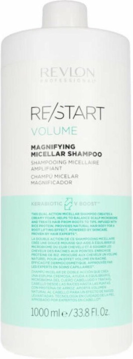 Actual product image Revlon Professional RE/START VOLUME - Magnifying Micellar Shampoo (1000 ml, Liquid shampoo)