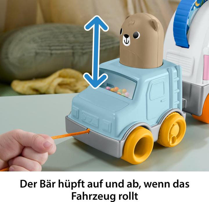 Actual product image Fisher-Price Friendship Forest Pull-Along Camper Vehicle Baby & Toddler Activity Toy