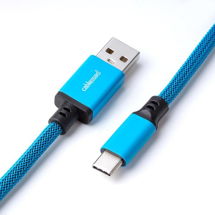 Produktbild CableMod Classic Coiled Keyboard Cable USB-C zu USB Typ A, Specturm (1.50 m, USB 2.0)