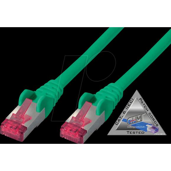 Thumbnail - Shiverpeaks Patchkabel S/FTP Cat.6A PIMF gr?n 1,5m (S/FTP, CAT6a, 1.50 m), Netzwerkkabel
