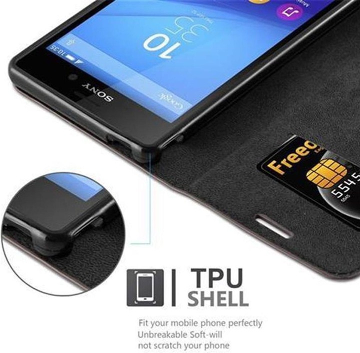 Produktbild Cadorabo Book Invisible Magnet Cover (Sony Xperia M4 Aqua)