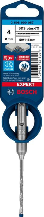 Image du produit Bosch Professional Zubehör Foret marteau EXPERT SDS plus-7X, 4 x 50 x 115 mm (4.0 millimètres)