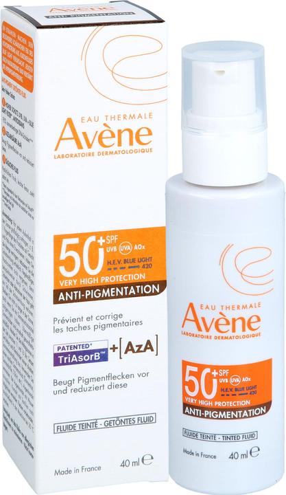 Produktbild Avène Anti-Pigmentation getöntes Fluid LSF 50+ für empfindliche Haut, 40 ml Lösung (Sonnencreme, SPF 50+, 40 ml)