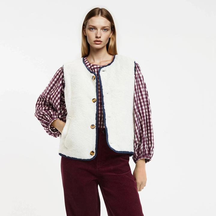 Produktbild La Redoute Collections Wendeweste aus gestepptem Denim (S)