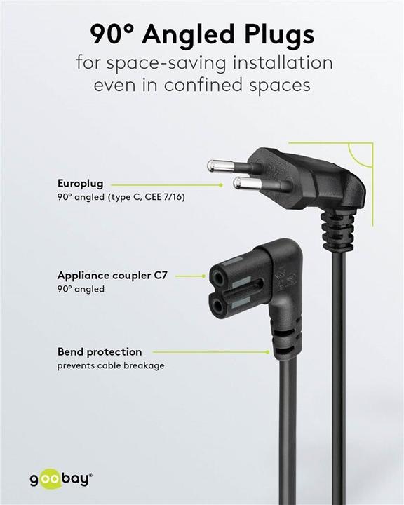 Produktbild Goobay Euro Anschlusskabel (1 m)