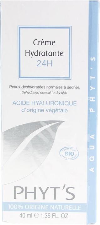Image du produit Phyt's Crème hydratante BIO 24h Acide Hyaluronique & Aloe Vera - 40ml - (40 ml, Crème de jour)