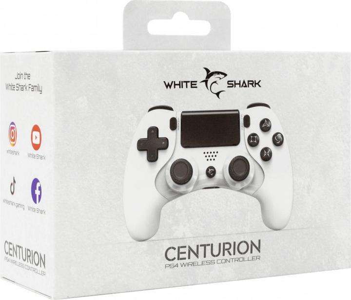 Immagine prodotto White Shark Baltas Shark Gamepad Baltasis ryklys ŠIMTMETIS (PS4, PS3)