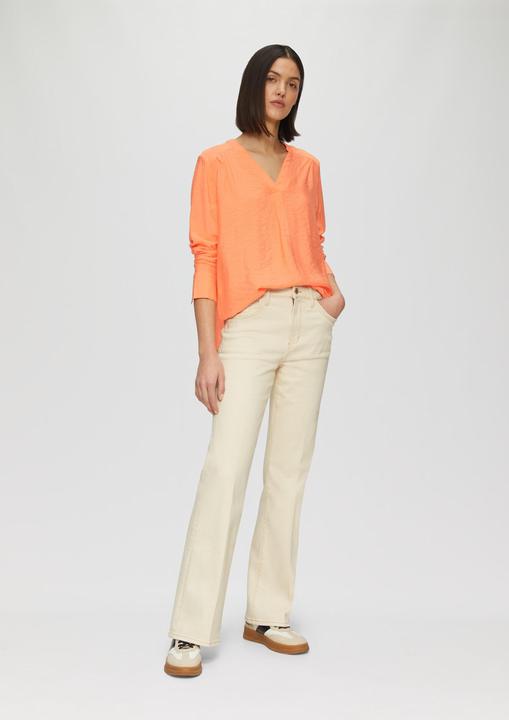 Actual product image S.Oliver Bluse Strukturierte Bluse mit V-Ausschnitt (48)