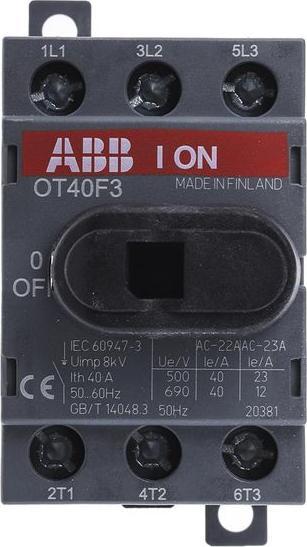 Actual product image ABB STOTZ-KONTAKT switch disconnector OT40F3