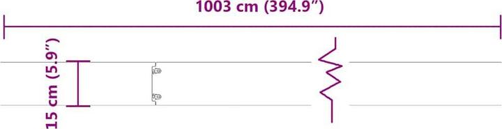 Actual product image vidaXL Rasenkante (103 cm)