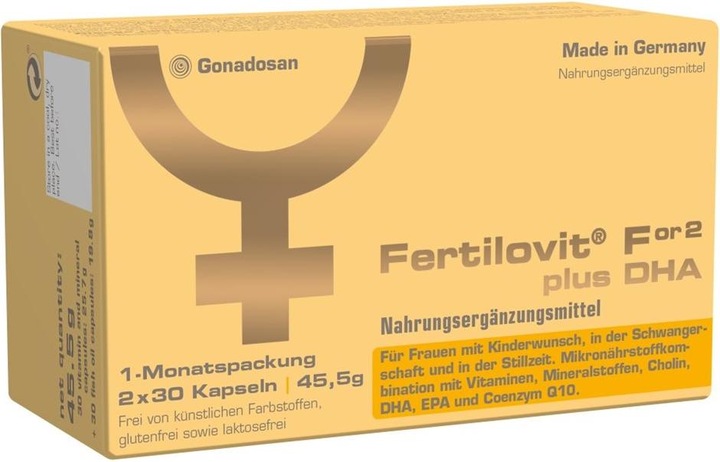 Immagine prodotto Fertilovit Per 2 più DHA Caps (60 Pezzo/i, Pillole)
