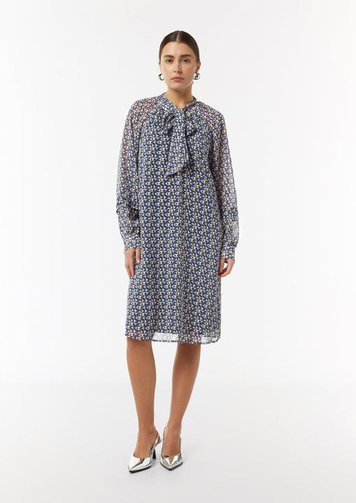 Image du produit Comma Kleid Chiffonkleid mit abnehmbarem Bindeband (36)