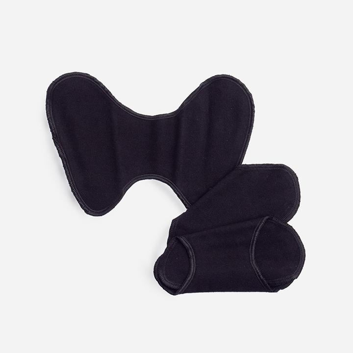 Actual product image ImseVimse Stoff-Slipeinlagen Ohne Knöpfe 3er Pack Schwarz (3 x)