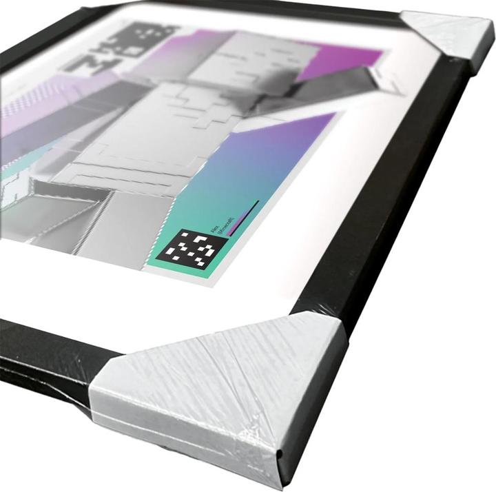 Actual product image Minecraft Block Wave Framed Poster (40 x 30 cm)