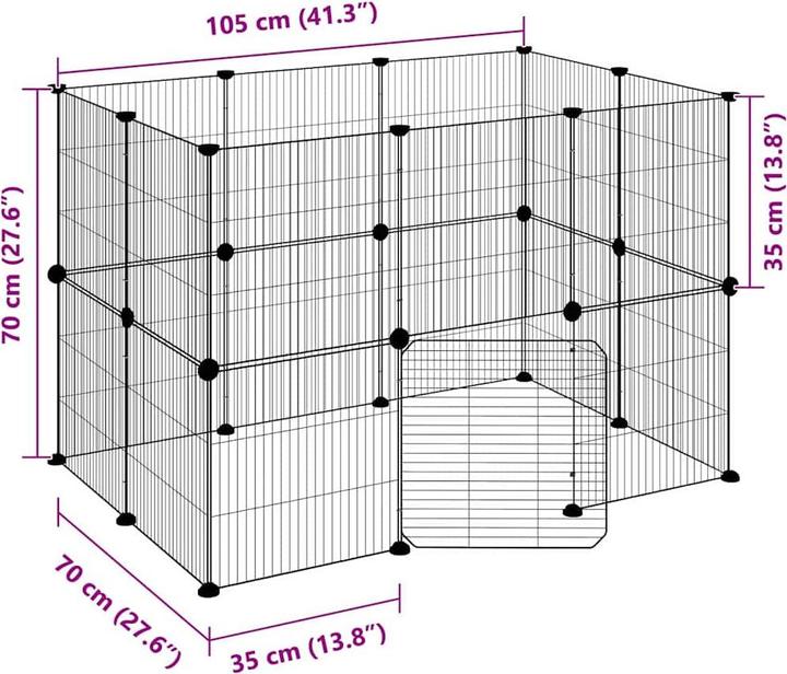 Produktbild vidaXL Haustierkäfig