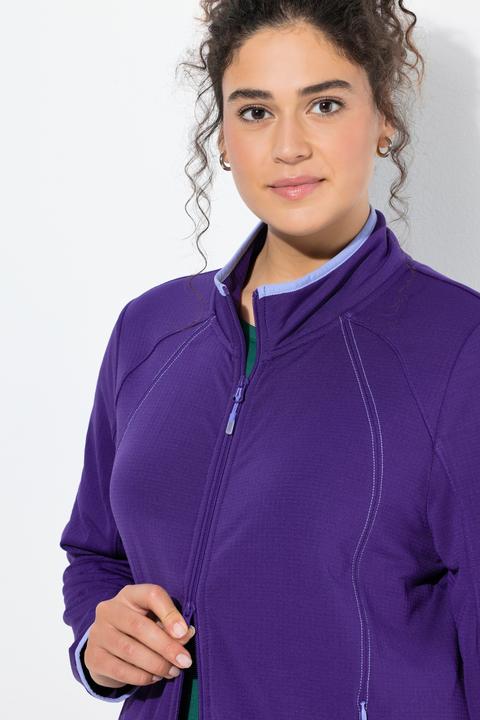 Produktbild Ulla Popken Funktions-Sweatjacke, Stehkragen, Langarm, recycelt (46, 48)