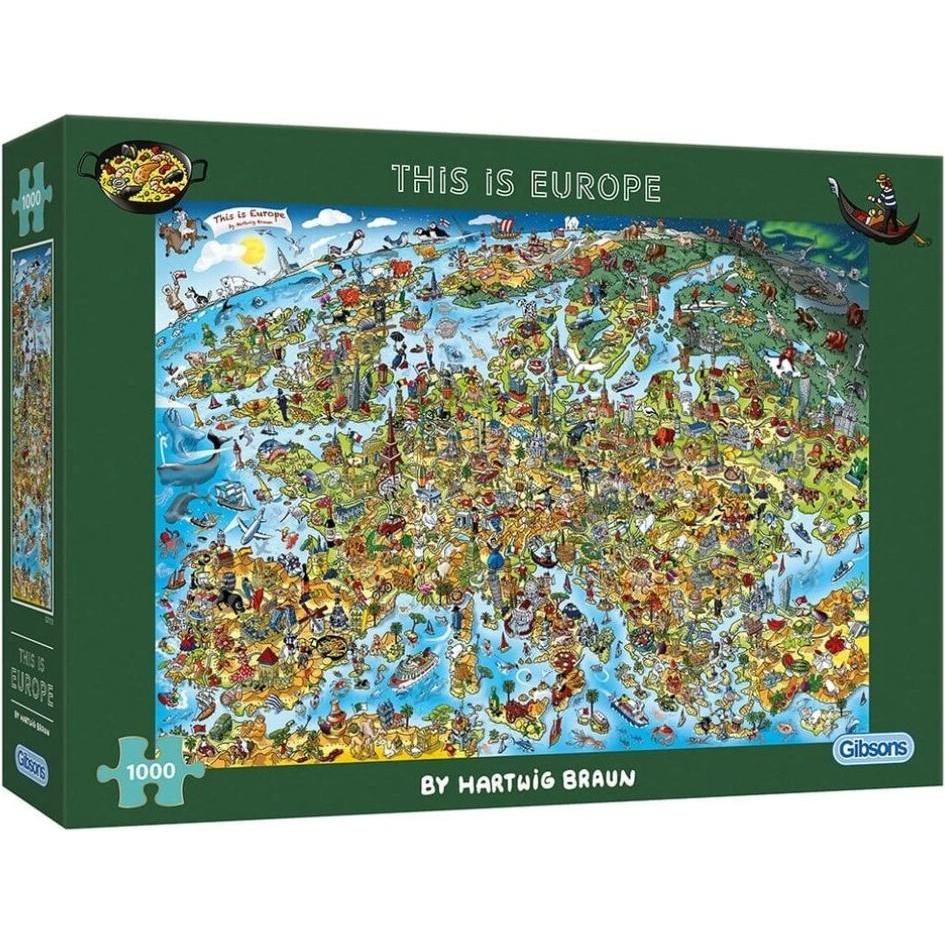 Gibsons G7113 Puzzle 1000 pcs. This is Europe (1000 Teile)