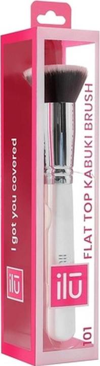 Immagine prodotto Tools for Beauty T4B 100 serie ILU Kabuki Flachpinsel Makeup Weiss Schminkpinsel Gesicht (101) (Talco)