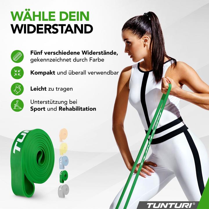 Produktbild Tunturi Gummizug - Power Band Medium (1.04 m, Mittel)