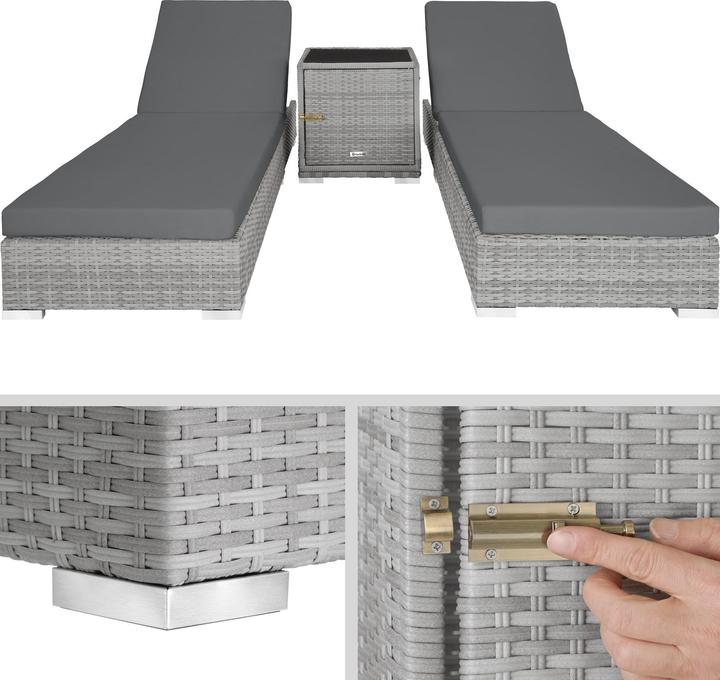 Actual product image tectake Sunbeds (184 cm)