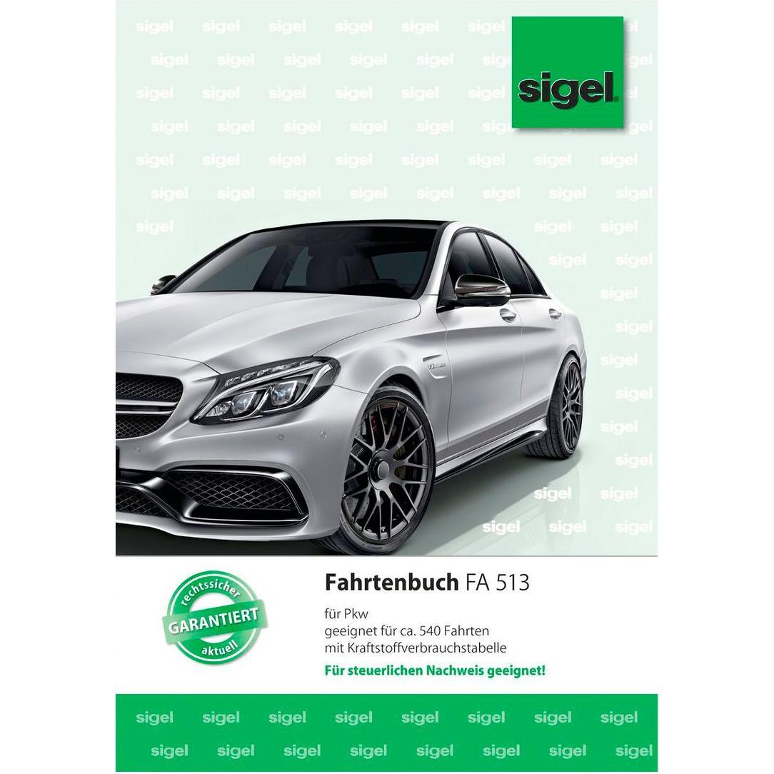 Sigel, Heft + Block, Fahrtenbuch (A5, Liniert, Harter Einband)