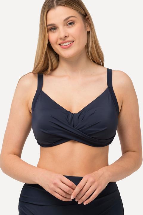 Immagine prodotto Ulla Popken Top del bikini con drappeggio, coppe morbide e spalline regolabili (58)