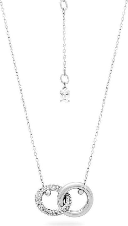 Immagine prodotto Swarovski Dextera Collana Intrecciata a Cerchio Bianca (Metallo Swarovski, 38 - 45 cm)
