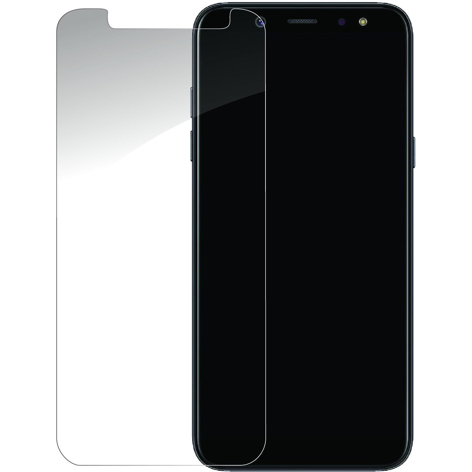Mobilize Glas (1 Stück, Samsung Galaxy A6+), Smartphone Schutzfolie, Transparent