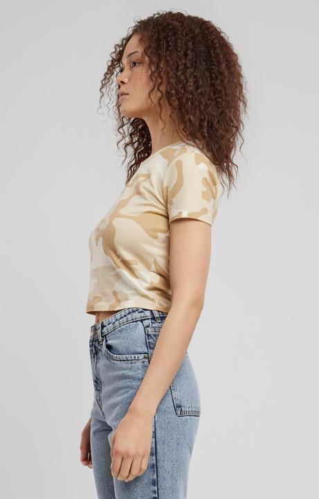 Actual product image Urban Classics Ladies Cropped Camo Tee - 137885 (4XL)
