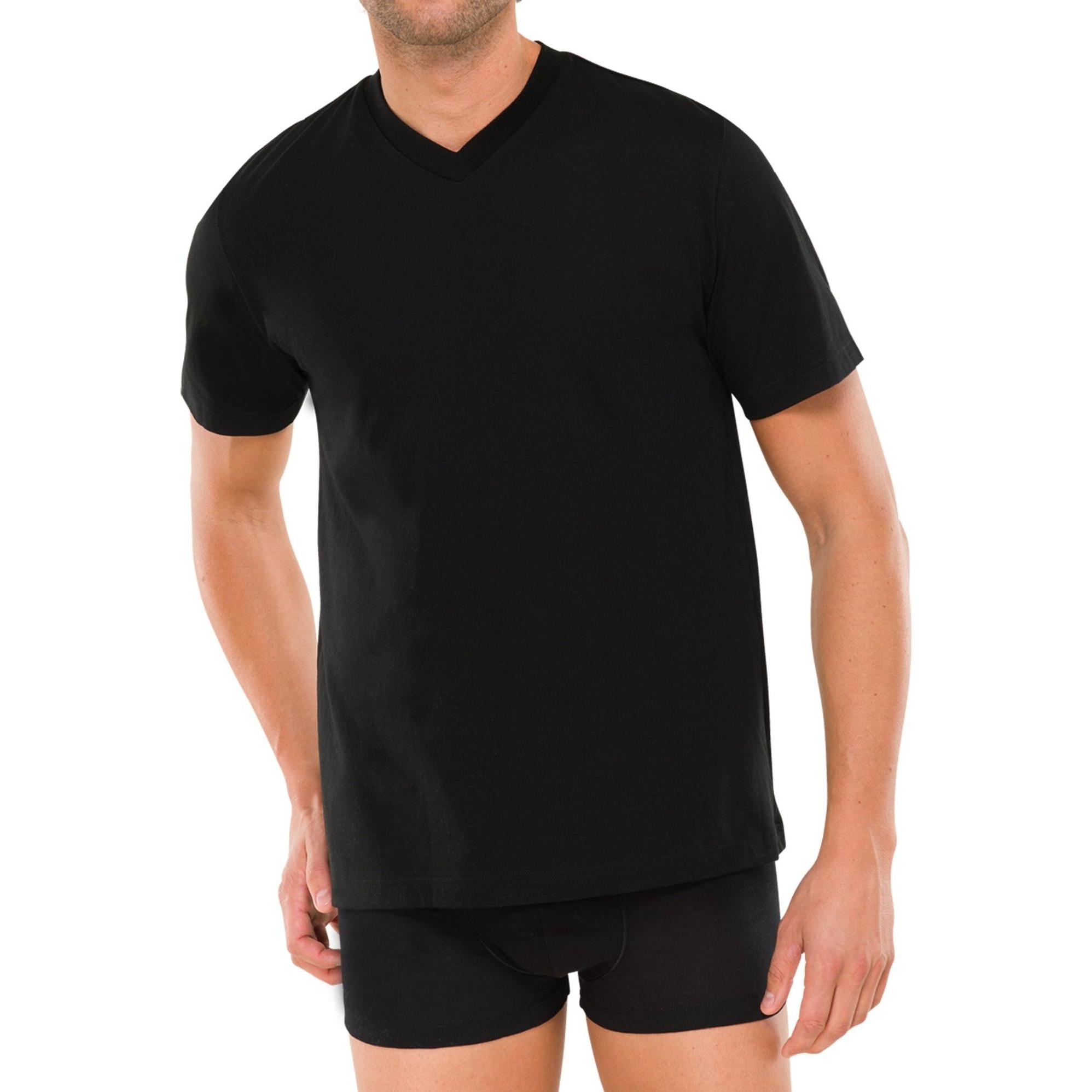 Thumbnail - Schiesser, Herren, Shirt, American, Schwarz, (M)