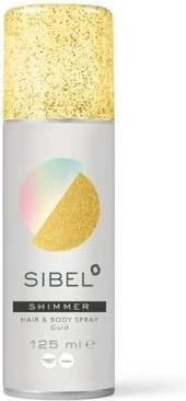Actual product image Sibel Golden Glitter Spray For A Shimmering Finish