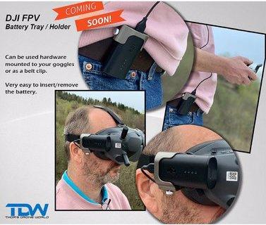Produktbild Globe-Flight LifThor - Akkuhalter für DJI FPV Goggles V2