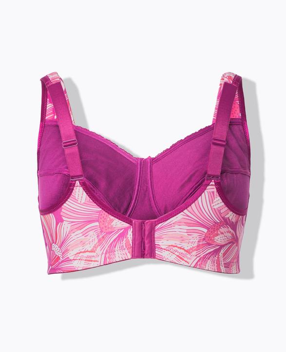 Actual product image Ulla Popken Floral Relief Bra (Single pack, 85 E)