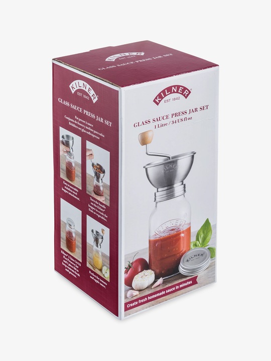 Actual product image Kilner KIL Straining Mill with storage jar 1l