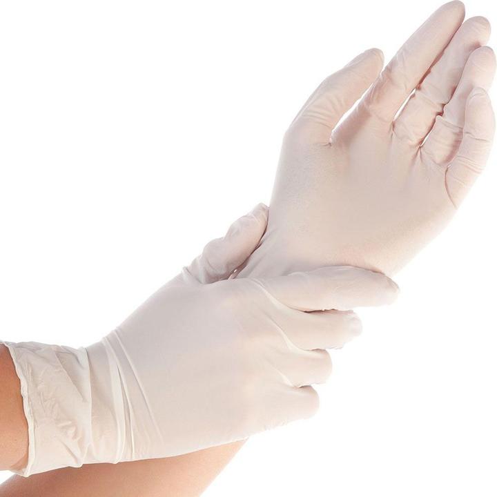 Produktbild Hygostar unisex Einmalhandschuhe SAFE PREMIUM weiss Grösse L 100 St. (L)