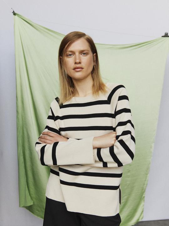 Produktbild Object Gestreifter Pullover (S)