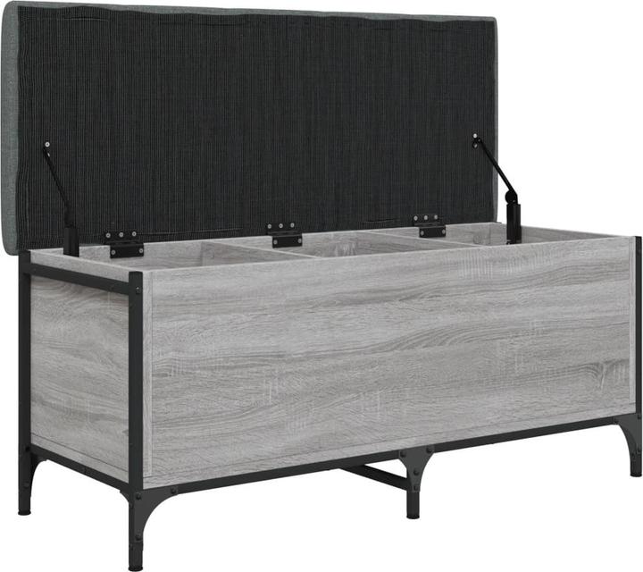 Produktbild VidaXL Sitzbank mit Stauraum Grau Sonoma 102x42x45 cm (42 cm)