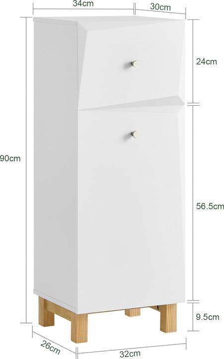 Produktbild SoBuy Wäscheschrank