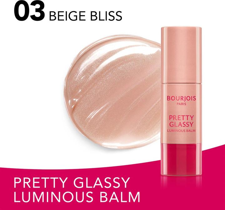 Actual product image Bourjois Pretty Glassy Multifunction Illuminator (Beige Bliss, Highlighter, 5 ml)