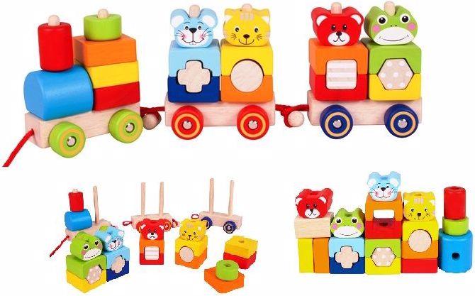 Actual product image Spielba Construction train, with 4 figures