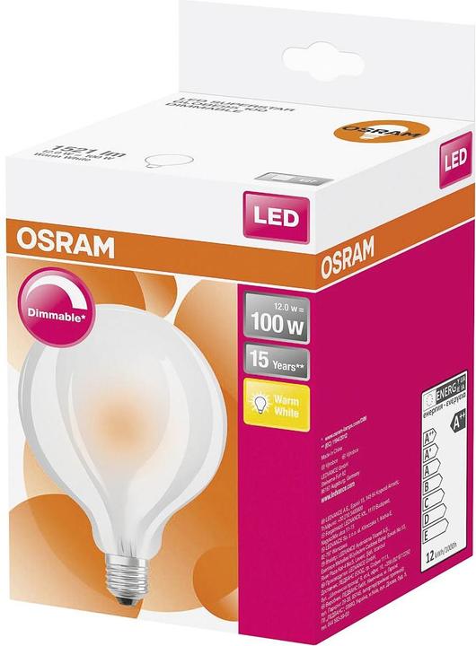 Actual product image Osram Superstar Globe95 (E27, 11 W, 1521 lm, 6 x, E)