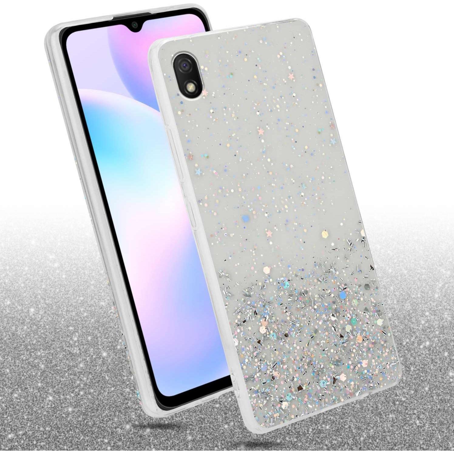 Thumbnail - Cadorabo TPU Hülle für Xiaomi RedMi 9A / RedMi 9AT mit Glitzer (Xiaomi Redmi 9AT, Xiaomi Redmi 9A), Smartphone Hülle, Tr...