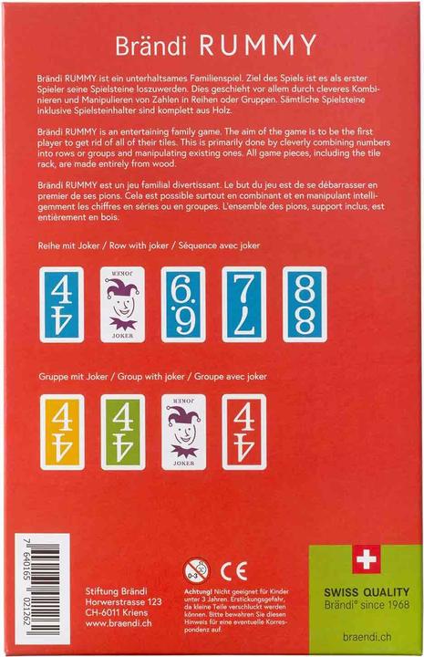 Produktbild Brändi Rummy (Deutsch, Französisch, Italienisch)