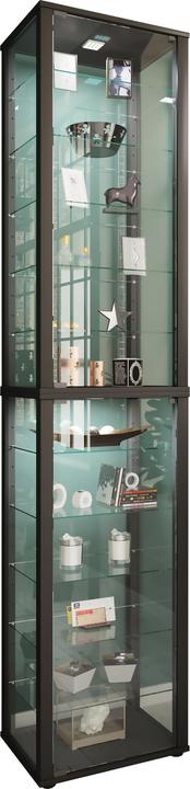 Produktbild VCM Sammel Stand Vitrine Holz Glas Kavis XXL (50 x 38 x 227 cm)