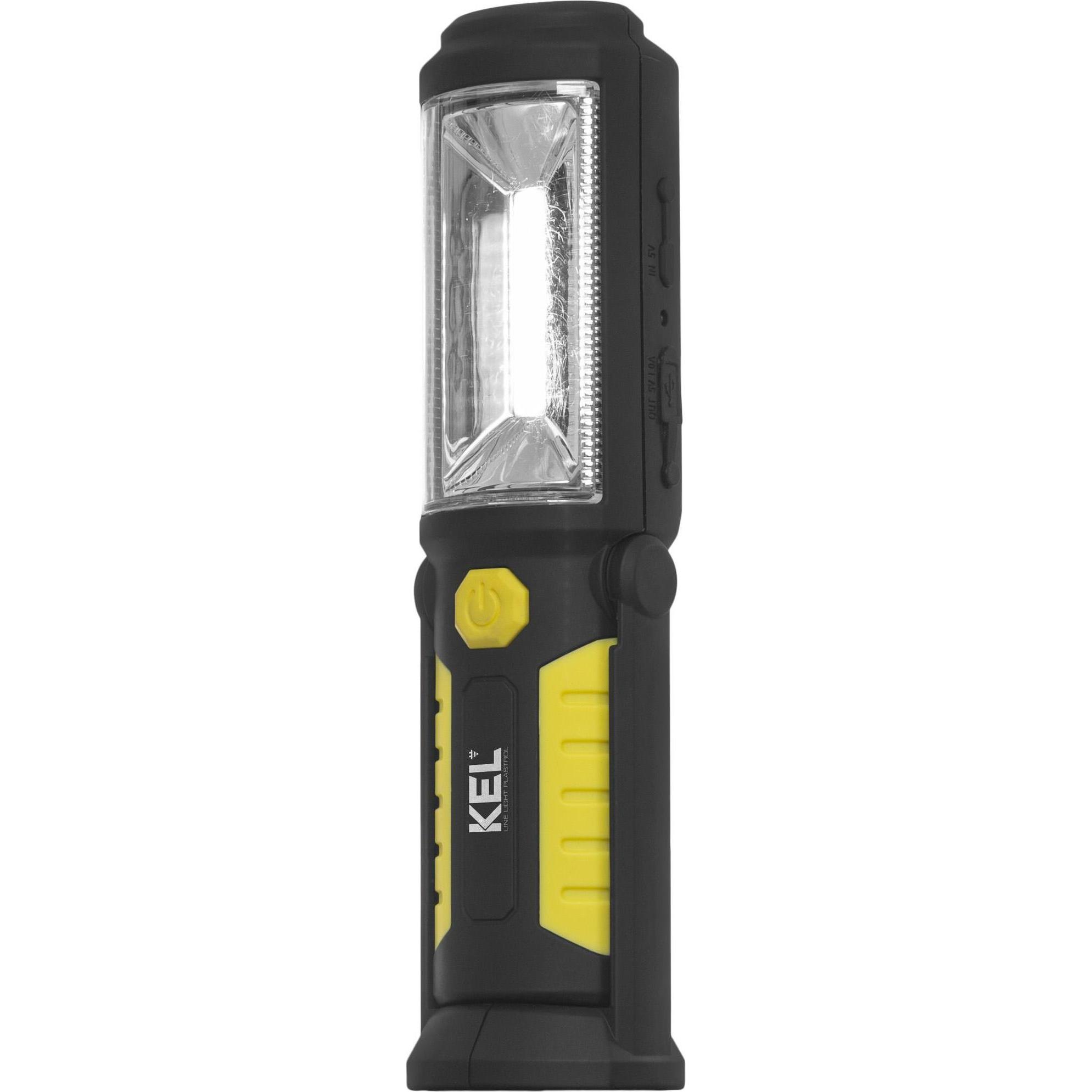 Plastrol, Taschenlampe, Kel Werkstattleuchte 2w Cob-Led-Batterie Mit Powerbbank Lw-1pb (17 cm)